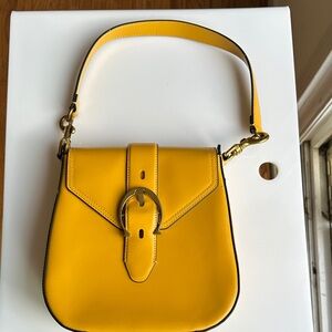 Etienne Aigner Vibrant Yellow Shoulder Bag